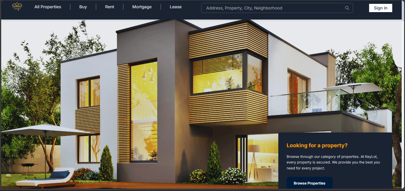 Real Estate & Property Management Portal