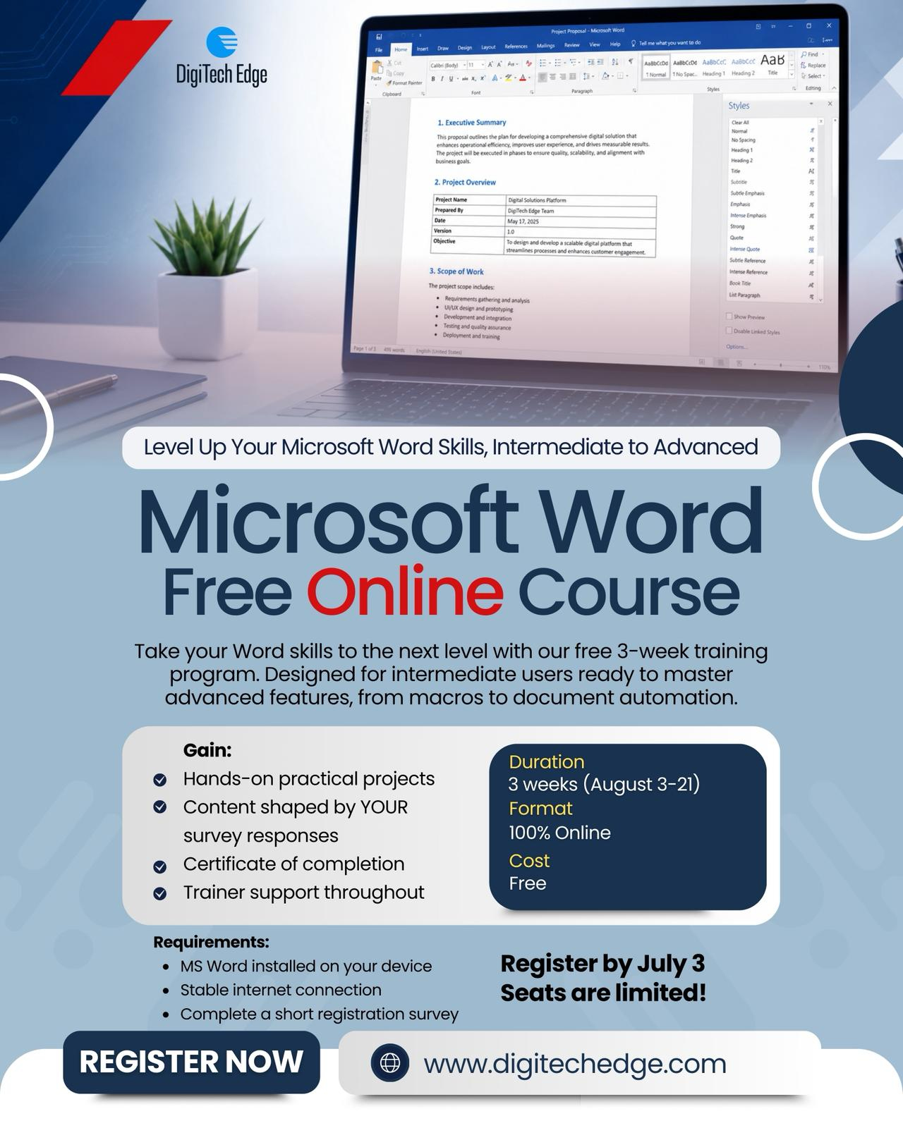 Microsoft Word: Intermediate to Advanced